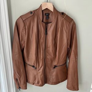 G.l.L.I Faux Leather Peplum Jacket. Size 2. Like new.